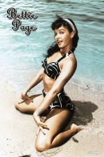 RP522~Bettie-Page-In-the-Sand-Posters