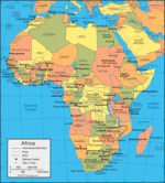 Africa-map; courtesy www.geology