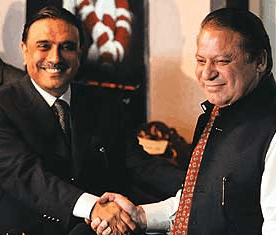 Asif Zardari and Nawaz Sharif