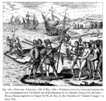 Discovery_of_America_12th_of_May_1492_Columbus_erects_the_Cross_and_baptizes_the_Isle_of_Guanahani_by_the_Christian_Name_of_St_Salvador_From_a_Stamp_engraved_on_Copper_by_Th_de_Bry_in_the_Collection_of_Grands_Voyages_in