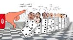 Arab dictators cartoon 15feb11 saeb khalil