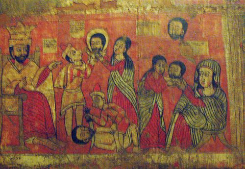 Ethiopian_painting_Execution_of_John_the_Baptist_Salome