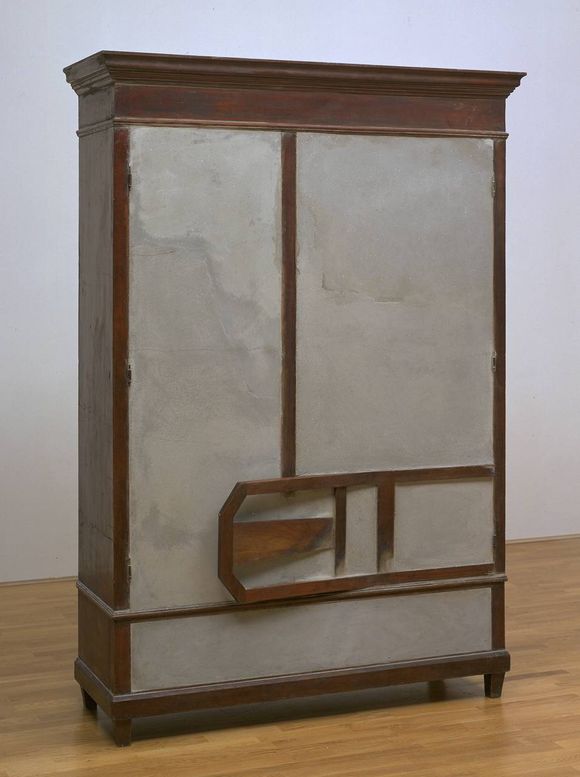 Untitled 1998 wood cement metal