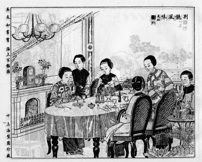Ch. 7. Fig. 4. Chinese eating Western meal