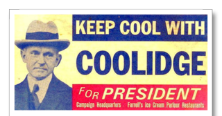 Calvin Coolidge campaign sign