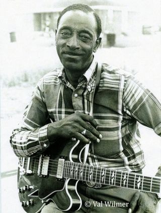 Mississippi Fred McDowell, photo by Val Wilmer