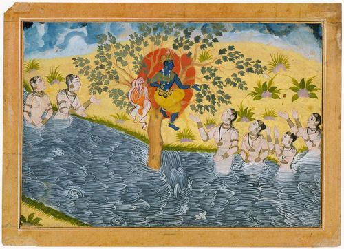 1280px-The_Gopis_Plead_with_Krishna_to_Return_Their_Clothing_Folio_from_a_Bhagavata_Purana_(Ancient_Stories_of_Lord_Vishnu)_series._1610_Metmuseum