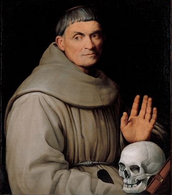 Portrait_of_a_Franciscan_Friar_oil_on_canvas_painting_by_Jacopo_Bassano_Jacopo_dal_Ponte