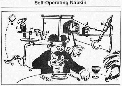 Rube Goldberg machine, 1915 (from Wikimedia Commons)