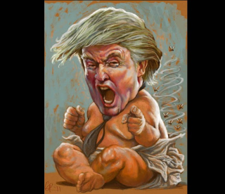 Baby trump angry