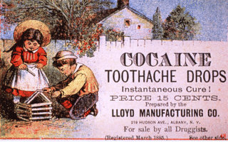 Cocaine toothache drops (1885)