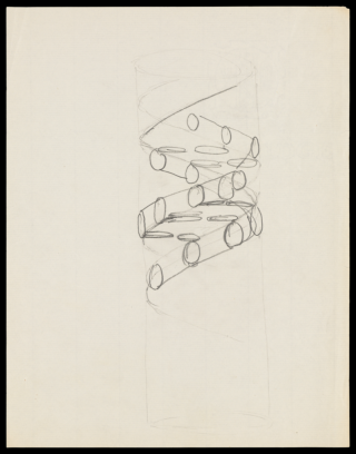 Sketch of the DNA Double Helix by Francis Crick