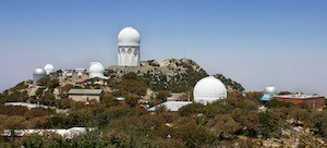 Photograph of Mayall Telescope and others on Kitt Peak