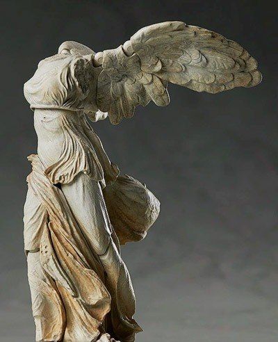 The Winged Victory of Samothrace at the Louvre, Paris.