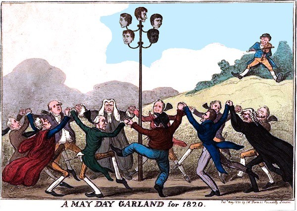 An 1820 print celebrating the execution of the English Cato conspirators.