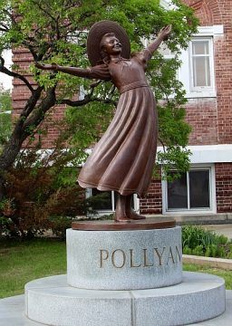 Pollyanna statue in Littleton, New Hampshire, home of Eleanor H. Porter.
