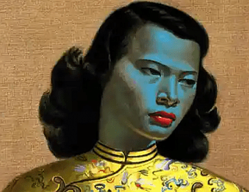 Chinese Girl, 1958, by Russian emigree Vladimir Tretchikoff, a kitsch masterpiece.