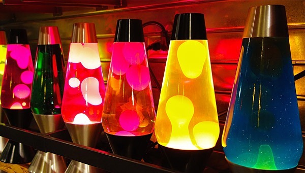 Industrial kitsch, the lava lamp.
