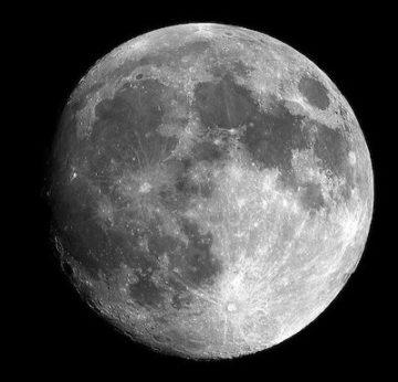 Photograph of full moon