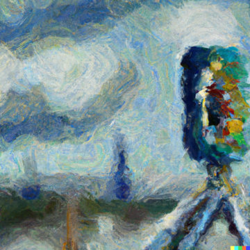 DALL·E generated image with the prompt "Impressionist oil painting disruptive technology"
