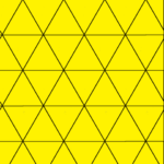 A triangular tiling.