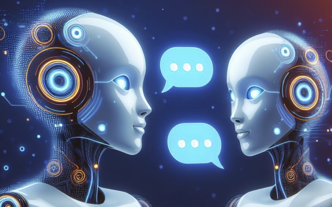 The following is an automated conversation between two instances of ...