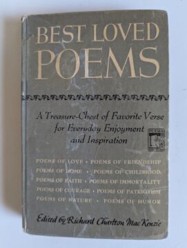 Photograph of the book Best Loved Poems.