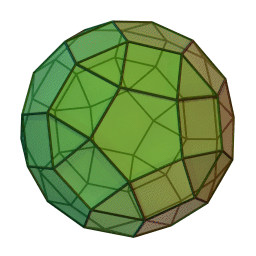 The Rhombicosidodecahedron.