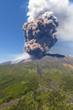 Etna erupting in June, 2025