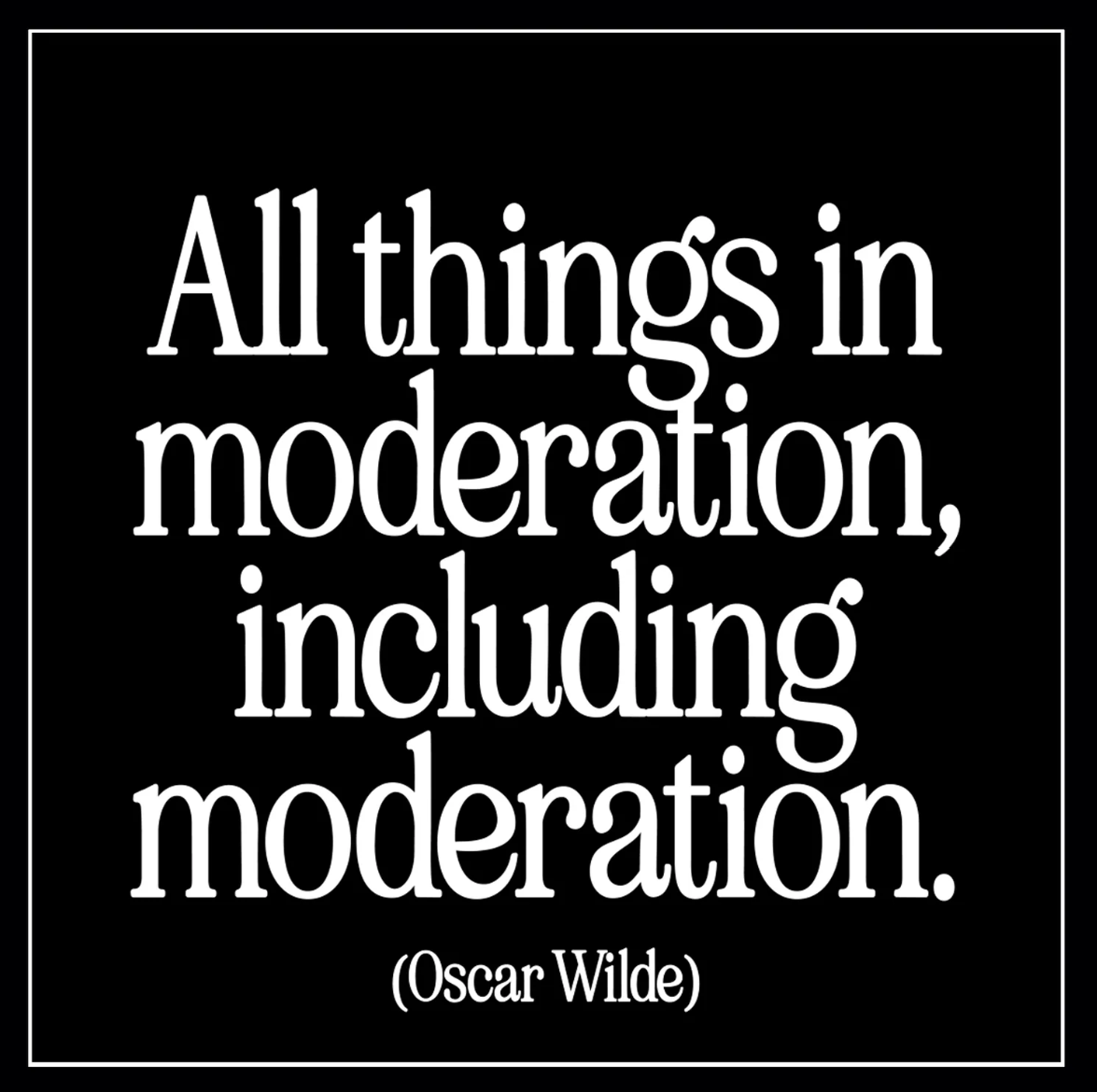 What being a moderate means to me