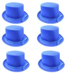 Blue hats.